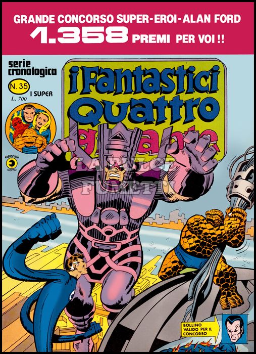 FANTASTICI QUATTRO GIGANTE #    35: GALACTUS! + BOLLINO